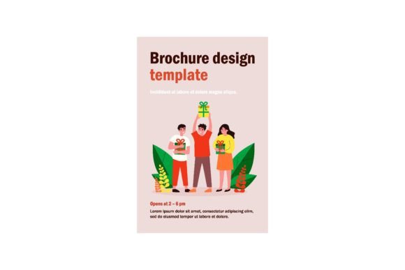 Download Smiling Happy People Holding Gift Boxes. - Premium Bundle